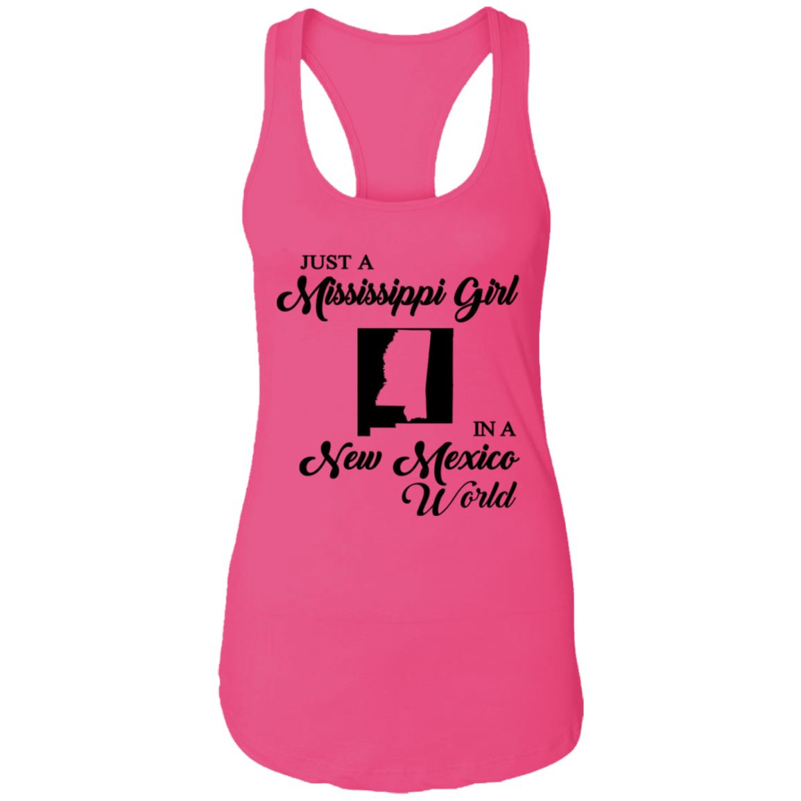 Just A Mississippi Girl In A New Mexico World T-Shirt - T-shirt Teezalo