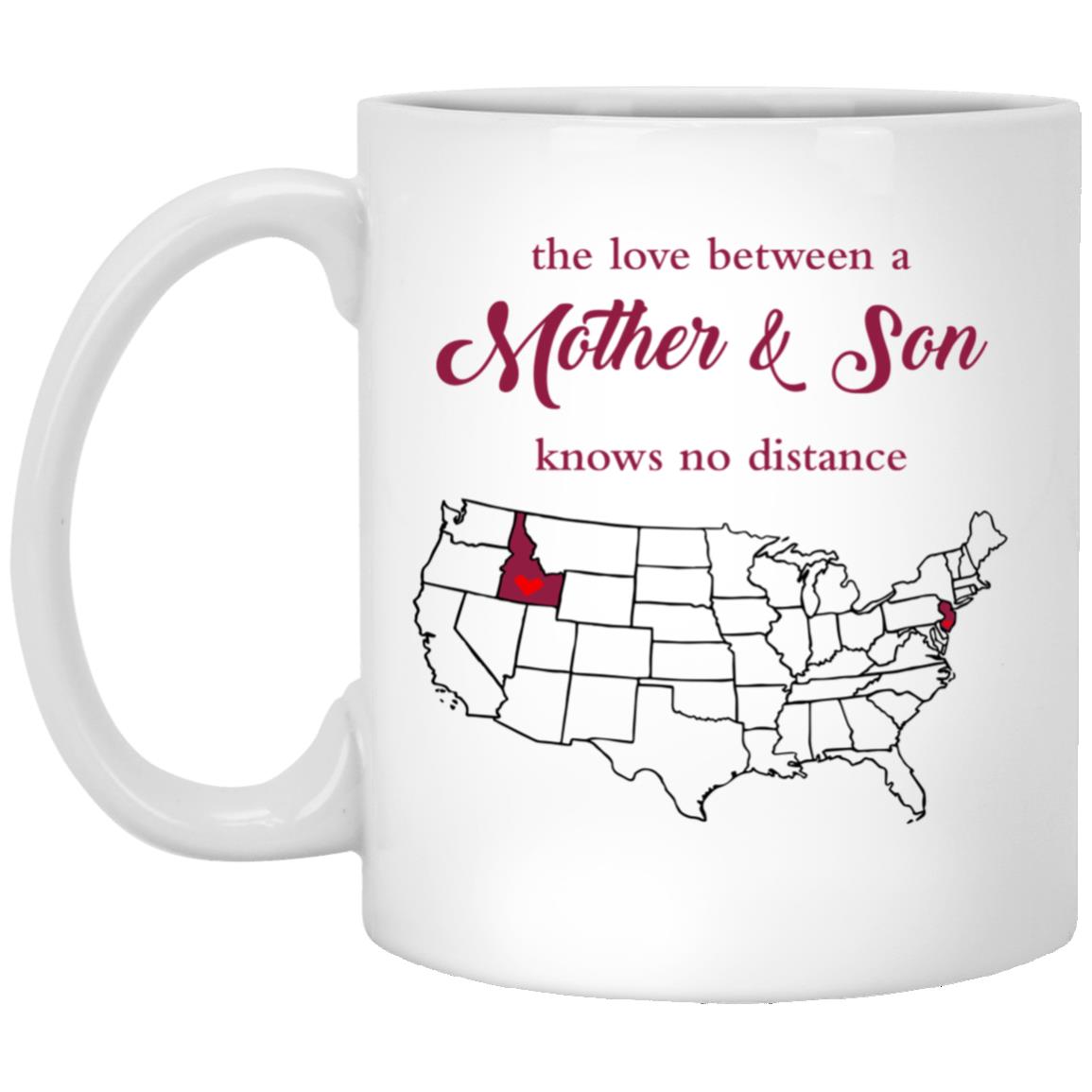 New Jersey Idaho The Love Between Mother And Son Mug - Mug Teezalo