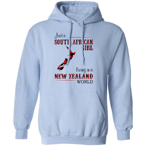 South African Girl Living In New Zealand World T-Shirt - T-shirt Teezalo
