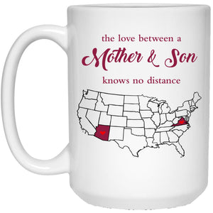 Virginia Arizona The Love Between Mother And Son Mug - Mug Teezalo