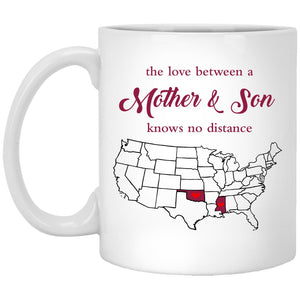 Mississippi Oklahoma The Love Between Mother And Son Mug - Mug Teezalo