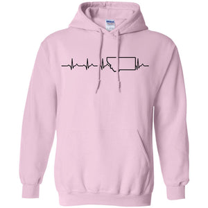 Montana Heartbeat Hoodie - Hoodie Teezalo