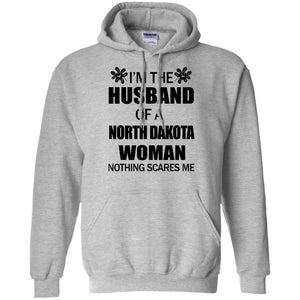 I Am The Husband Of A North Dakota Woman Hoodie - Hoodie Teezalo