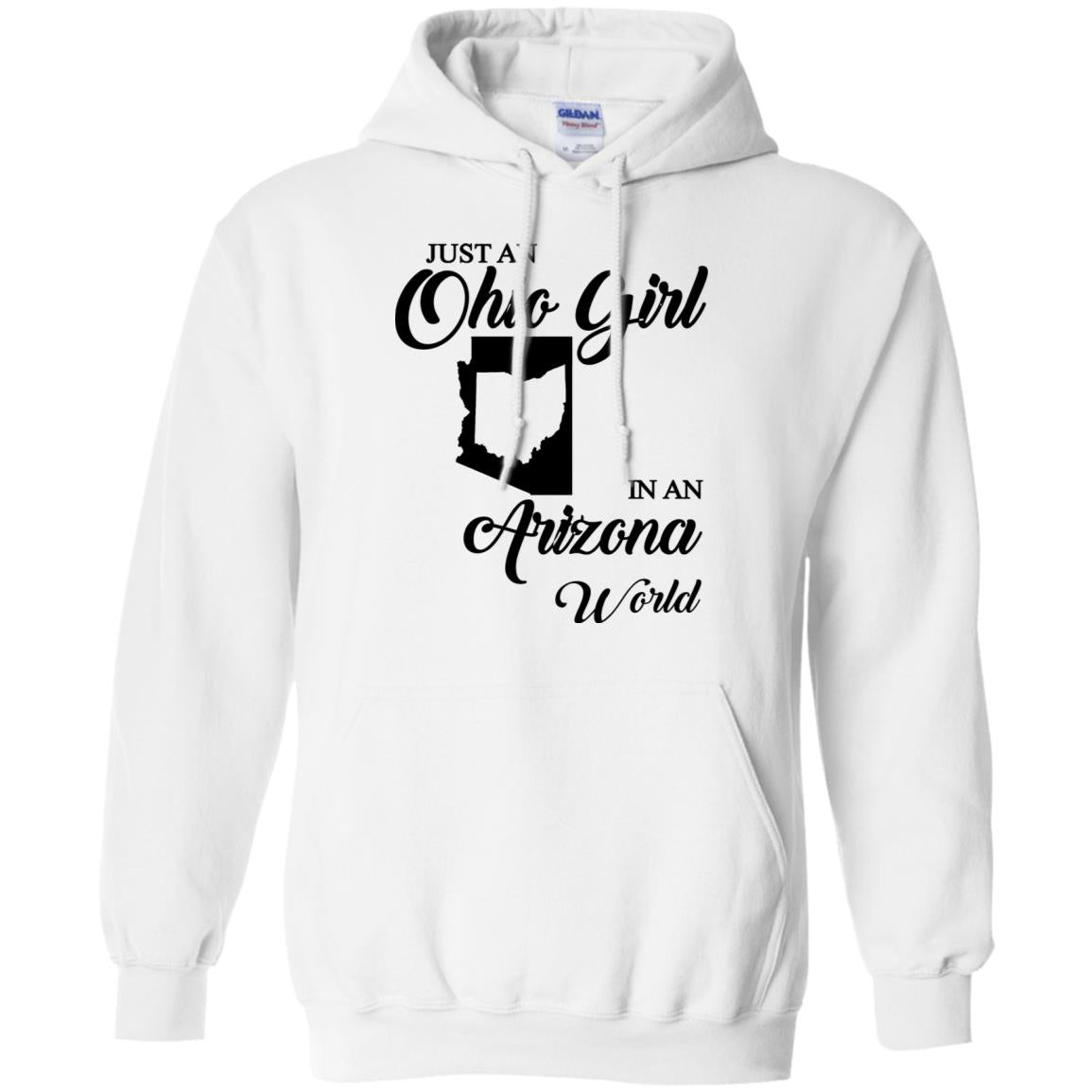 Just An Ohio Girl In An Arizona World T-Shirt - T-shirt Teezalo
