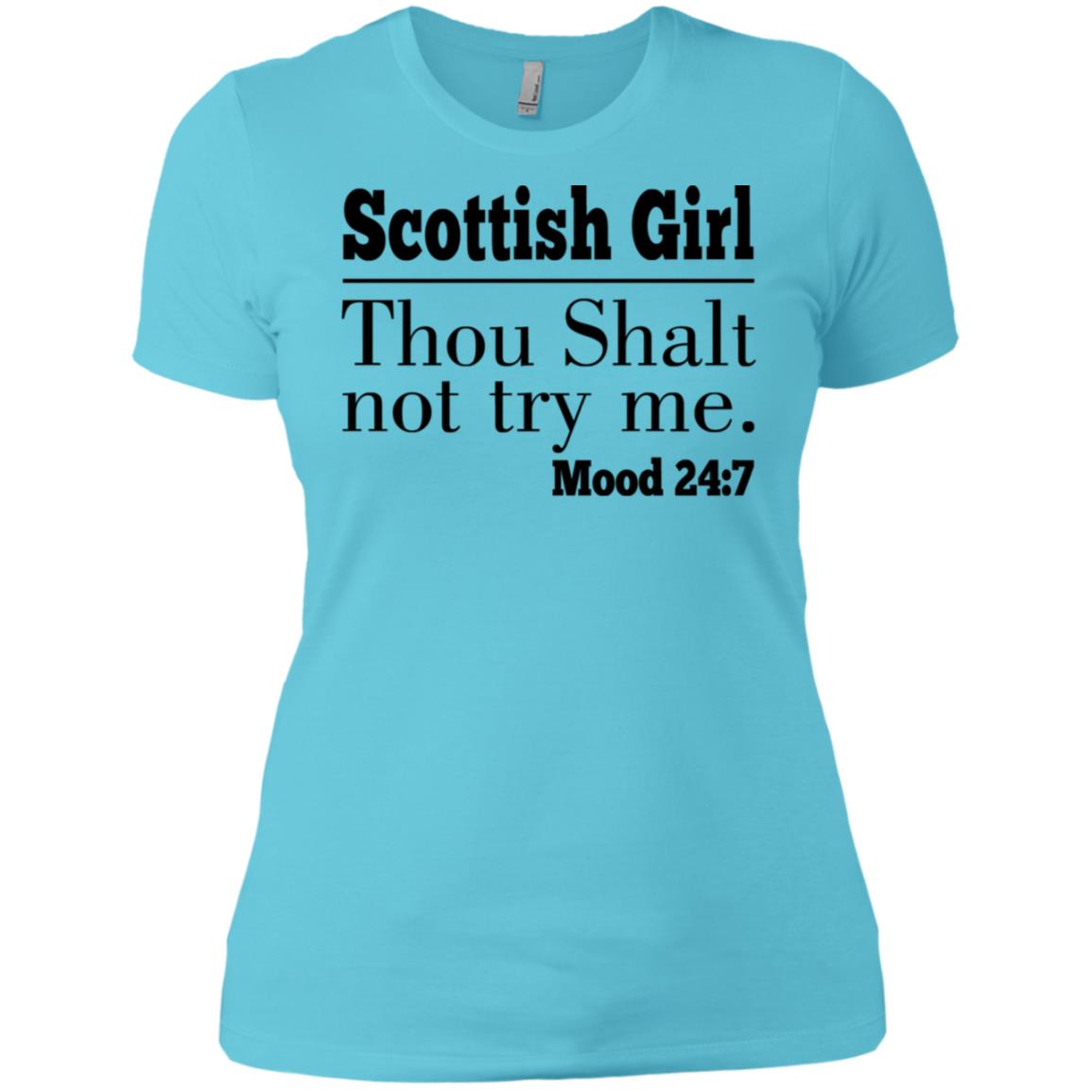 Scottish Girl Thou Shalt Not Try Me T-Shirt - T-shirt Teezalo