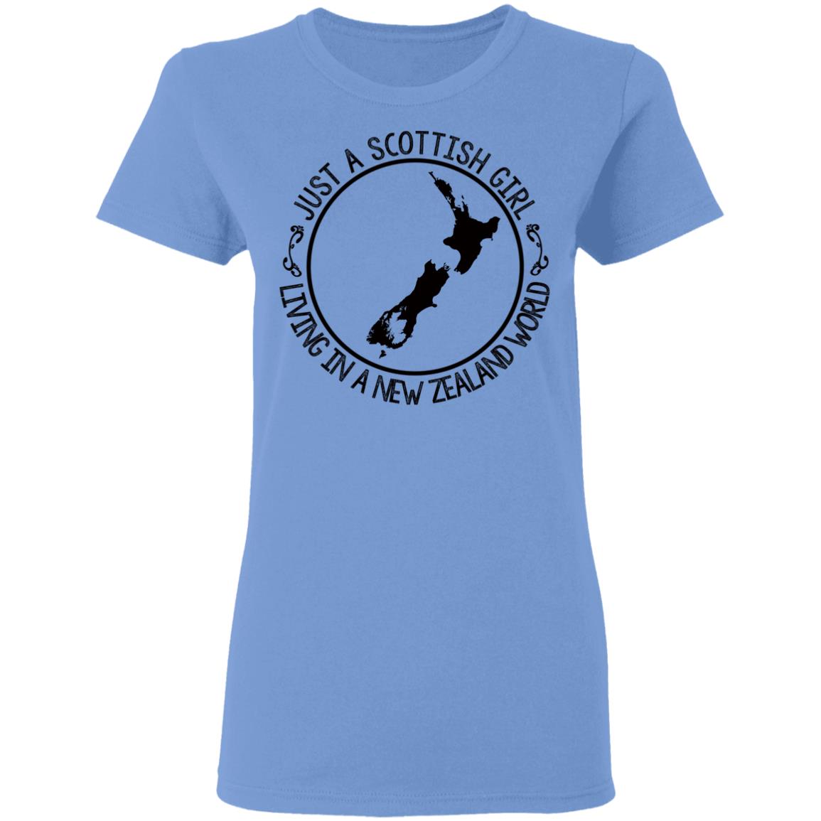 Scottish Girl Living In New Zealand World T-shirt - T-shirt Teezalo