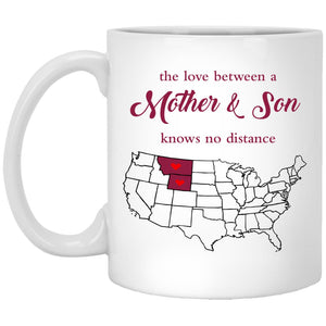 Montana Wyoming The Love Between Mother And Son Mug - Mug Teezalo
