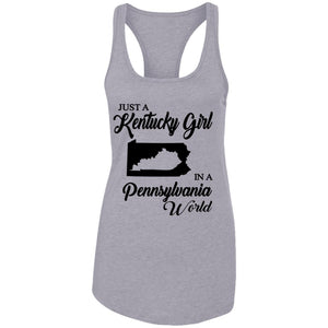 Just A Kentucky Girl In A Pennsylvania World T-Shirt - T-shirt Teezalo