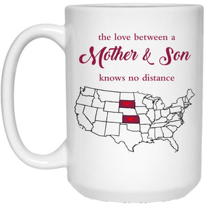 Kansas South Dakota The Love Between Mother And Son Mug - Mug Teezalo