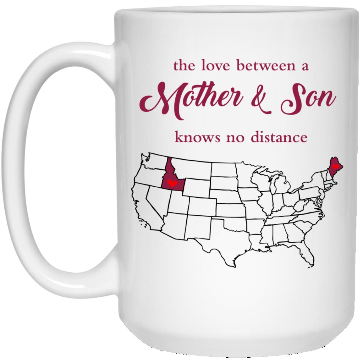 Maine Idaho The Love Between Mother And Son Mug - Mug Teezalo