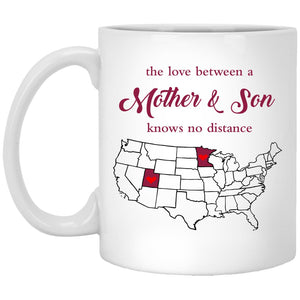 Minnesota Utah The Love Between Mother And Son Mug - Mug Teezalo