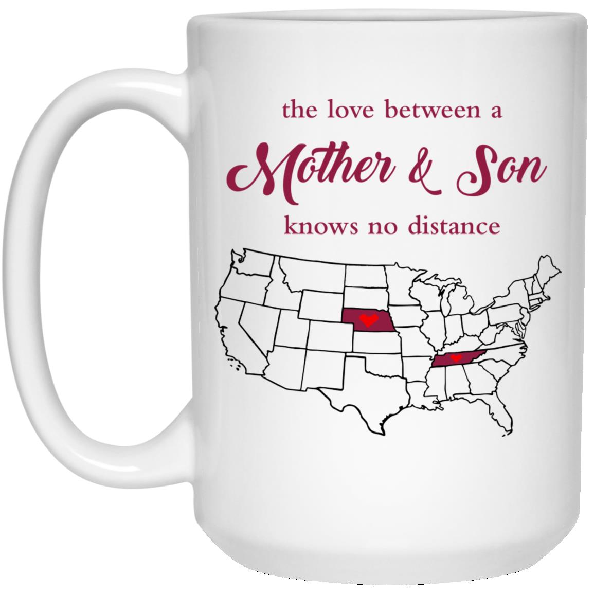 Tennessee Nebraska The Love Between Mother And Son Mug - Mug Teezalo