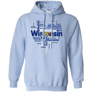 Wisconsin Heart City T-Shirt - T-shirt Teezalo