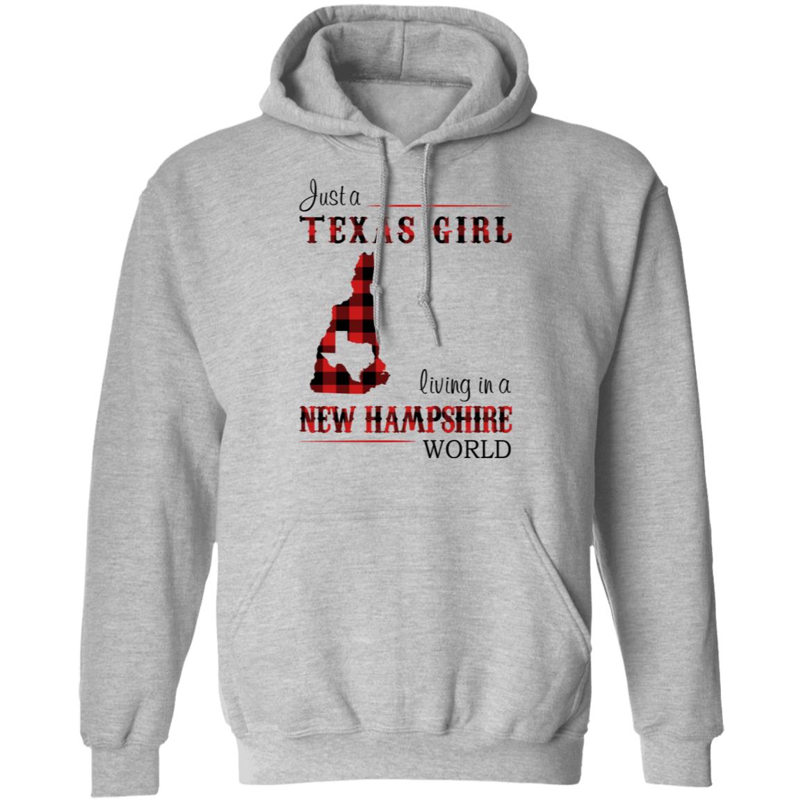 Just A Texas Girl Living In A New Hampshire World T- Shirt - T-shirt Teezalo