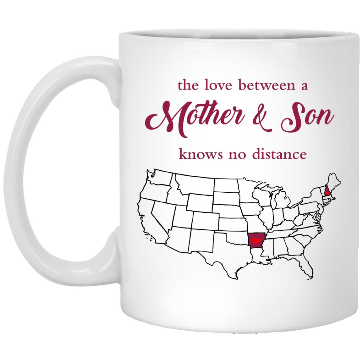 Arkansas New Hamshire	The Love Between Mother And Son Mug - Mug Teezalo