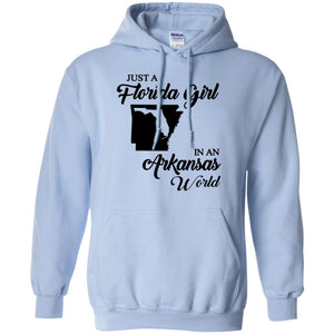 Just A Florida Girl In An Arkansas World T-Shirt - T-shirt Teezalo