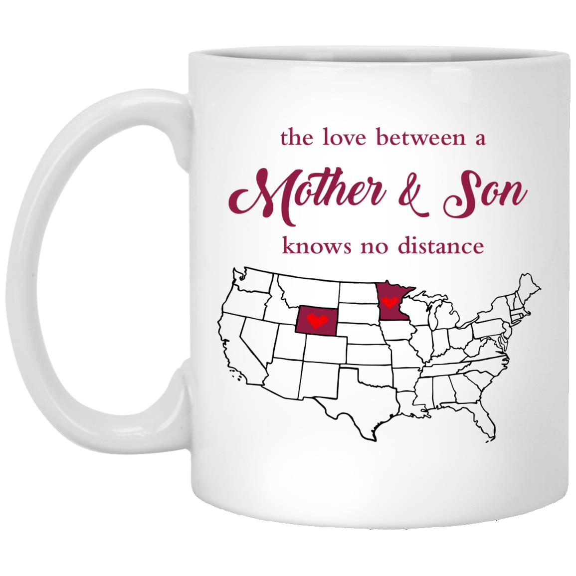 Wyoming Minnesota The Love Between Mother And Son Mug - Mug Teezalo
