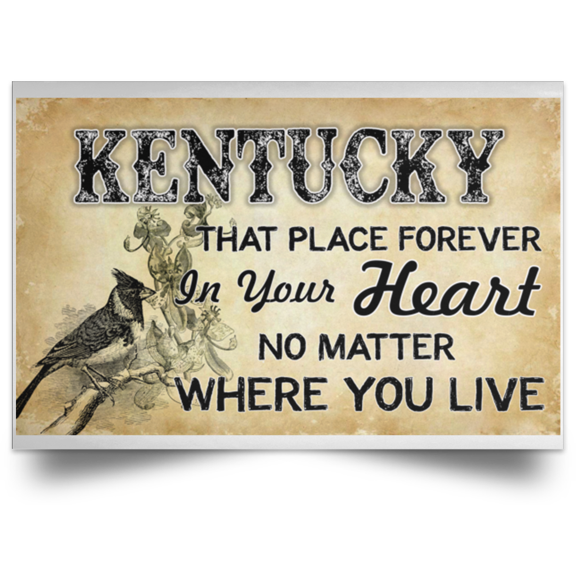 Kentucky That Place Forever In Your Heart Poster - Poster Teezalo