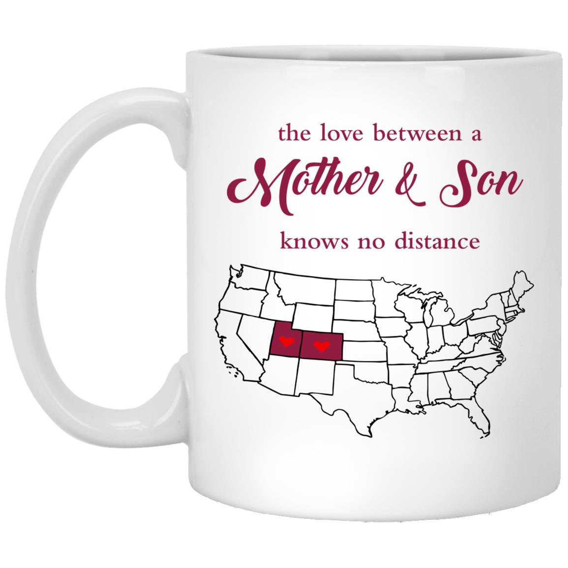 Colorado Utah The Love Between Mother And Son Mug - Mug Teezalo