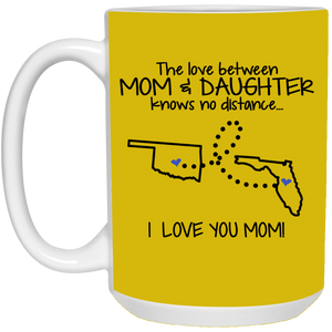 Florida Oklahoma The Love Between Mom And Daughter Mug - Mug Teezalo