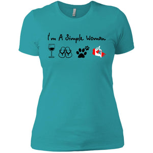 Canada I'm A Simple Woman Hoodie - Hoodie Teezalo