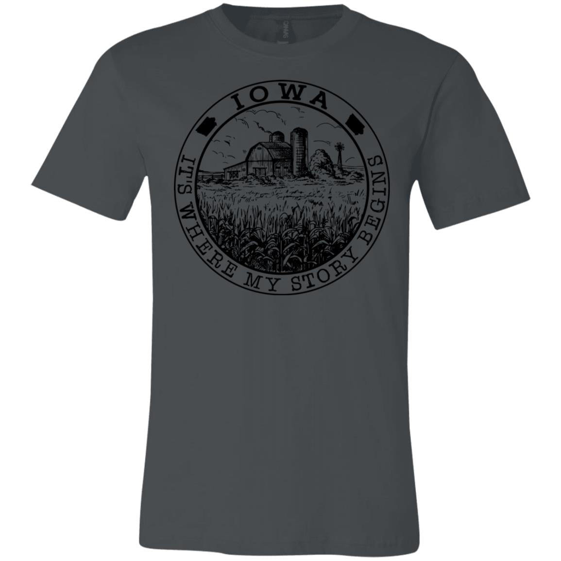 Iowa It's Where My Story Begins T- Shirt - T-shirt Teezalo