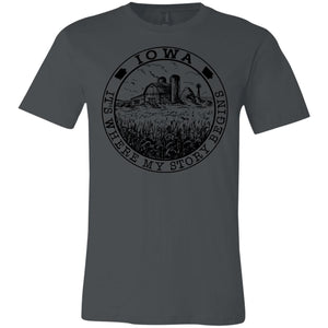 Iowa It's Where My Story Begins T- Shirt - T-shirt Teezalo