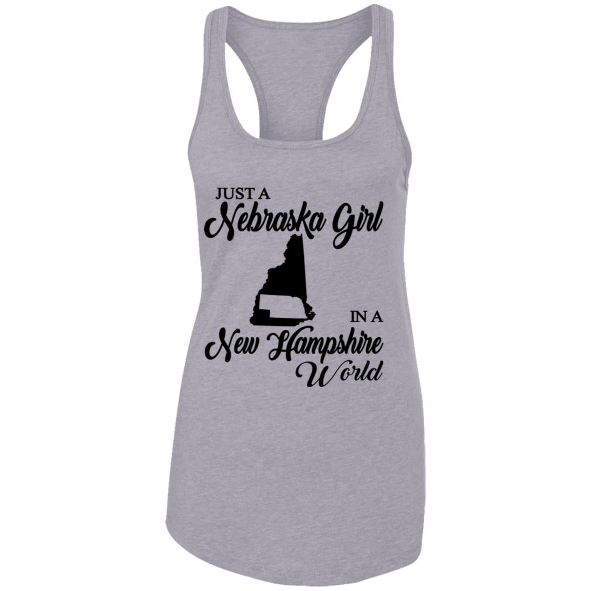 Just A Nebraska Girl In A New Hampshire World T-Shirt - T-shirt Teezalo