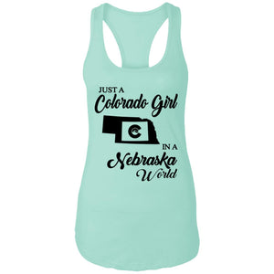 Just A Colorado Girl In A Nebraska World T-shirt - T-shirt Teezalo