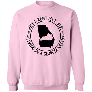 Kentucky Girl Living In Georgia World T-Shirt - T-shirt Teezalo