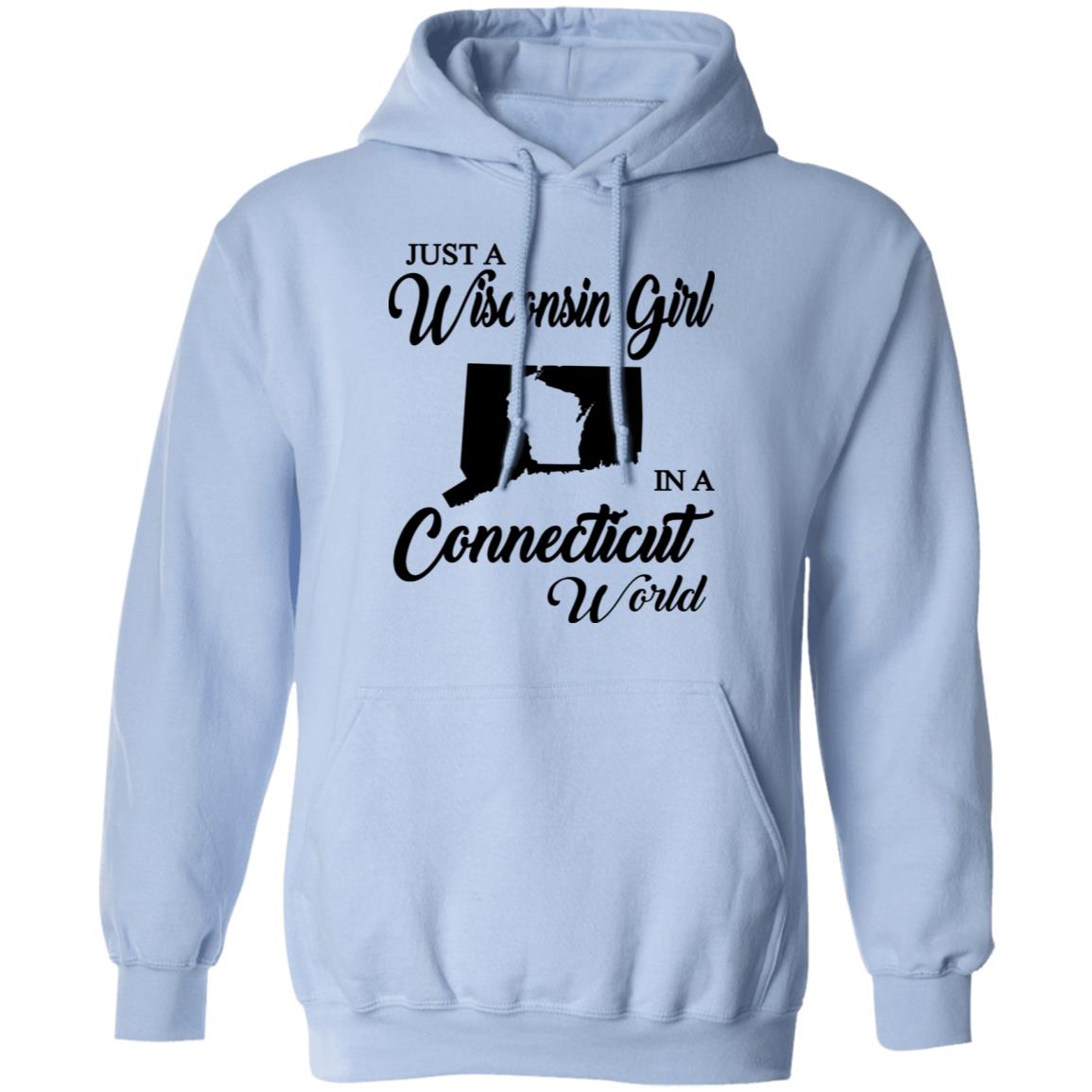 Just A Wisconsin Girl In A Connecticut World T-shirt - T-shirt Teezalo
