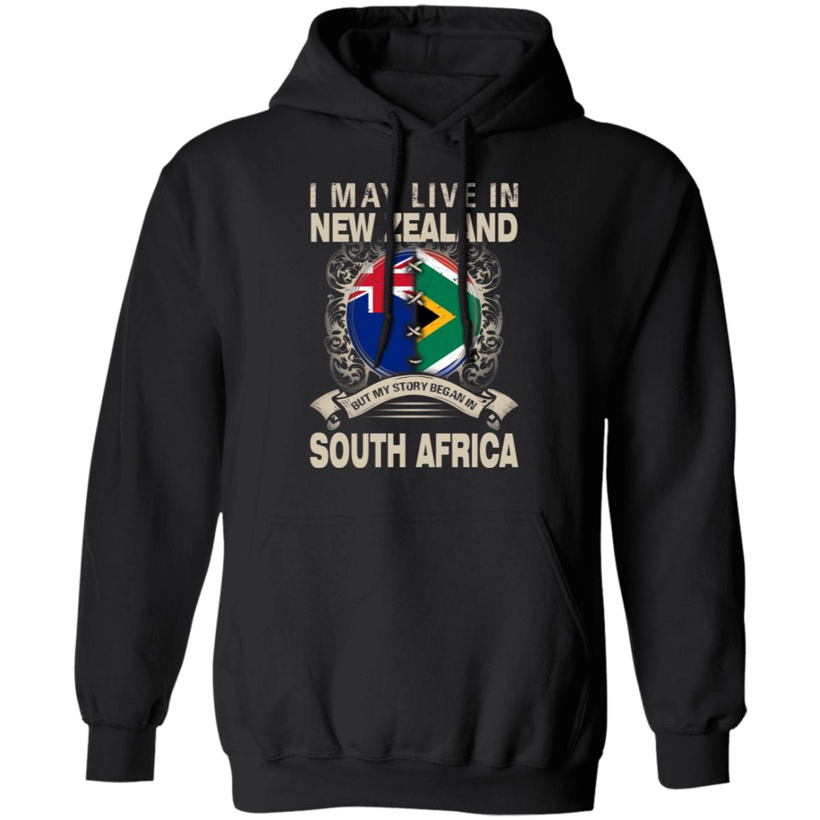 Live In New Zealand But My Story Began In South Africa T-Shirt - T-shirt Teezalo