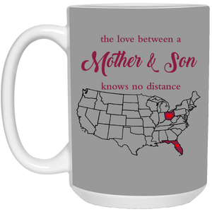 Ohio Florida The Love Mother And Son Mug - Mug Teezalo