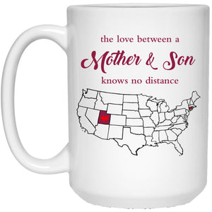 Connecticut Utah The Love Between Mother And Son Mug - Mug Teezalo