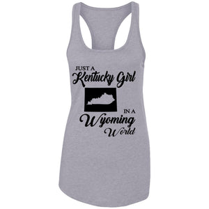 Just A Kentucky Girl In A Wyoming World T-Shirt - T-shirt Teezalo