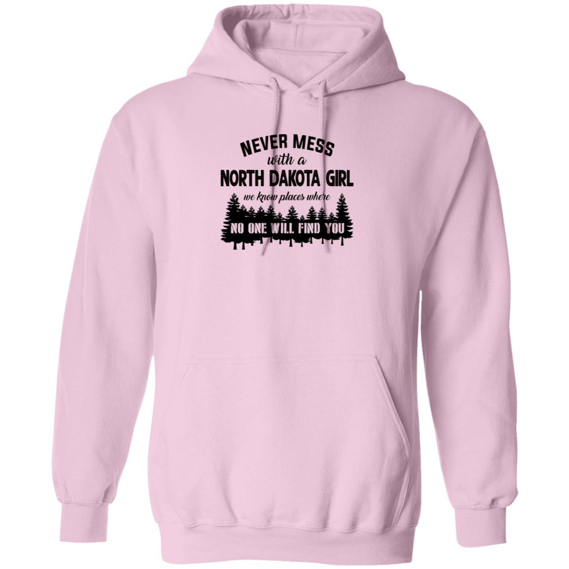 Never Mess With A North Dakota Girl T Shirt - T-shirt Teezalo