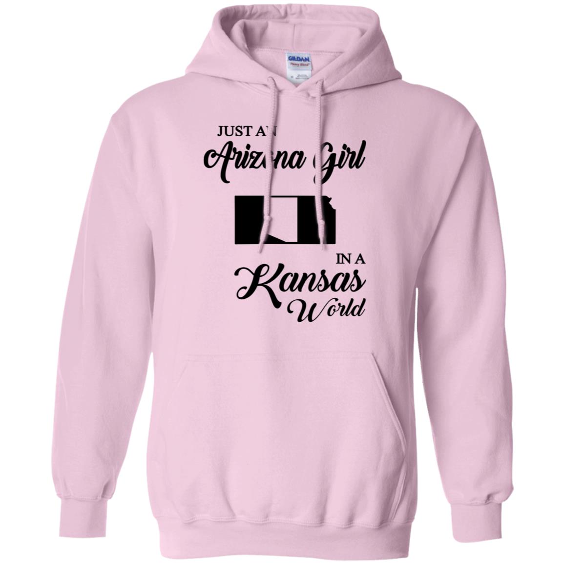 Just An Arizona Girl In A Kansas World T-Shirt - Hoodie Teezalo