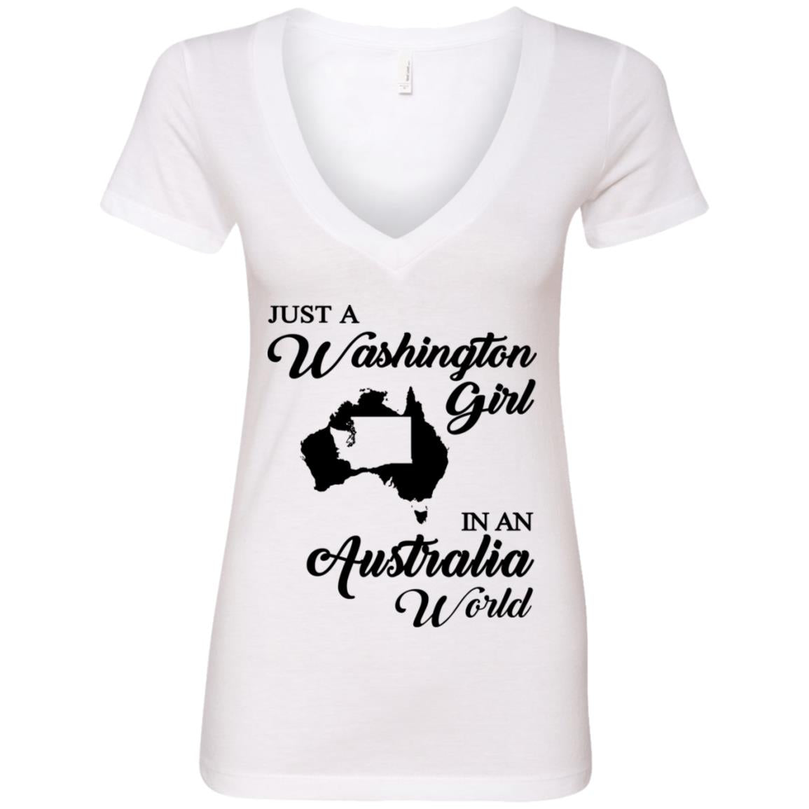 Just A Washington Girl In An Australia World T-Shirt - T-shirt Teezalo