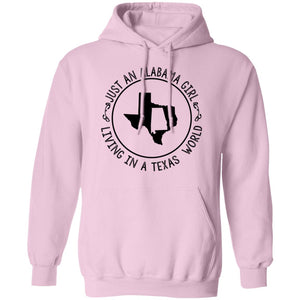 Alabama Girl Living In Texas World T-Shirt - T-shirt Teezalo