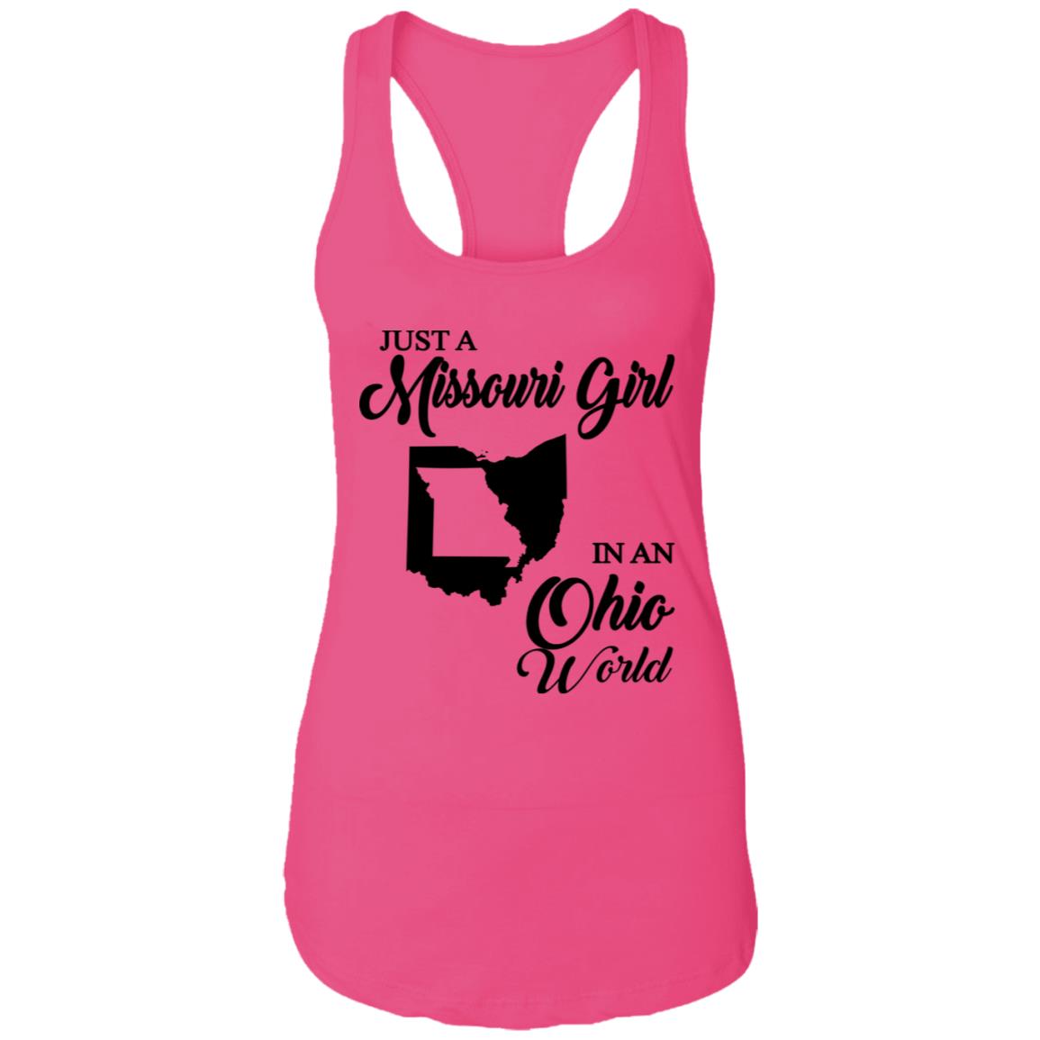 Just A Missouri Girl In An Ohio World T-Shirt - T-shirt Teezalo