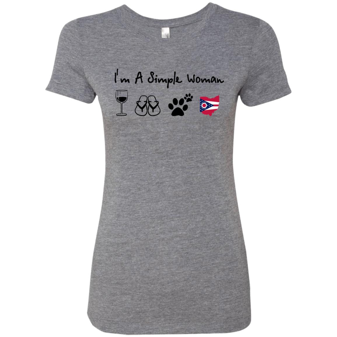 Ohio I'm A Simple Woman Hoodie - Hoodie Teezalo