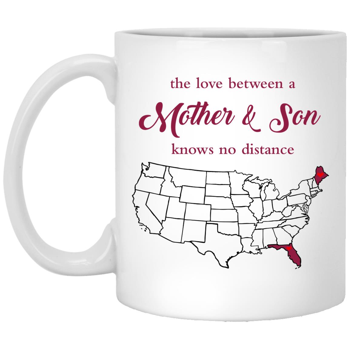 Florida Maine The Love Between Mother And Son Mug - Mug Teezalo