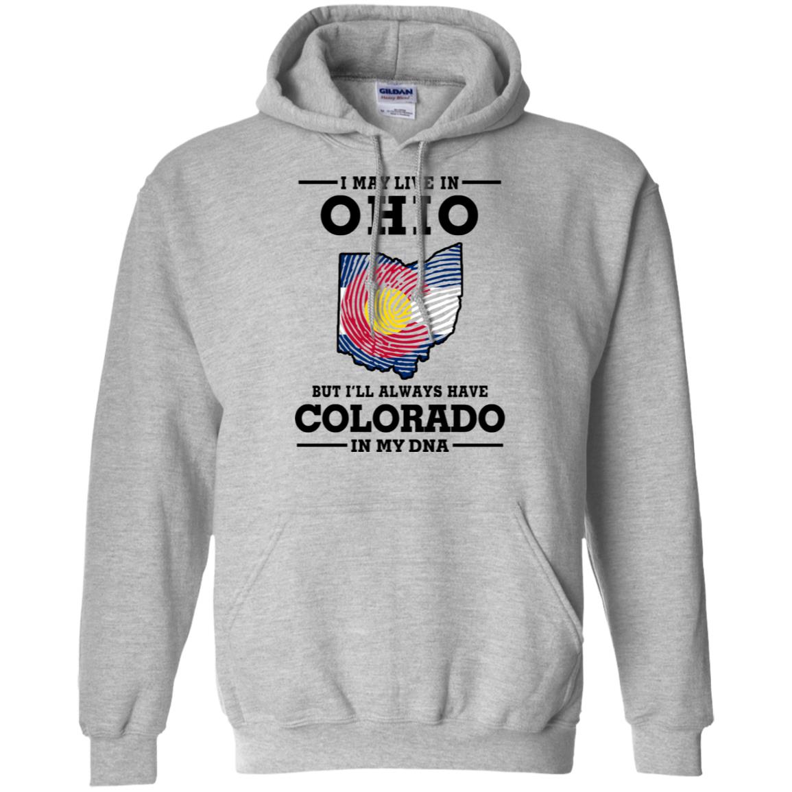 Live In Ohio Colorado In My Dna T-Shirt - T-shirt Teezalo