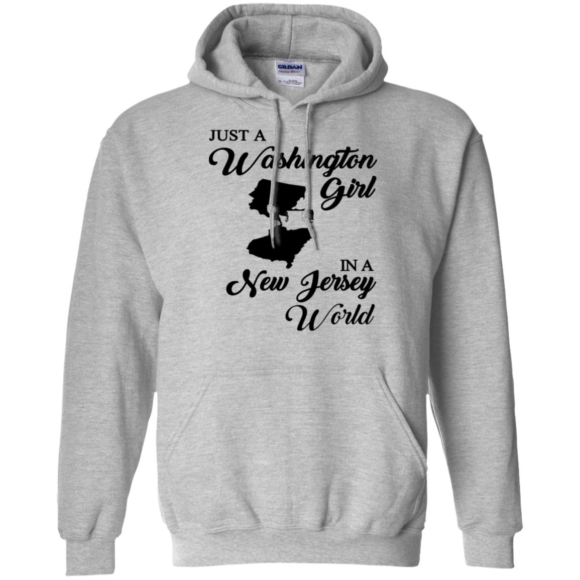 Just A Washington Girl In A New Jersey World T-Shirt - T-shirt Teezalo