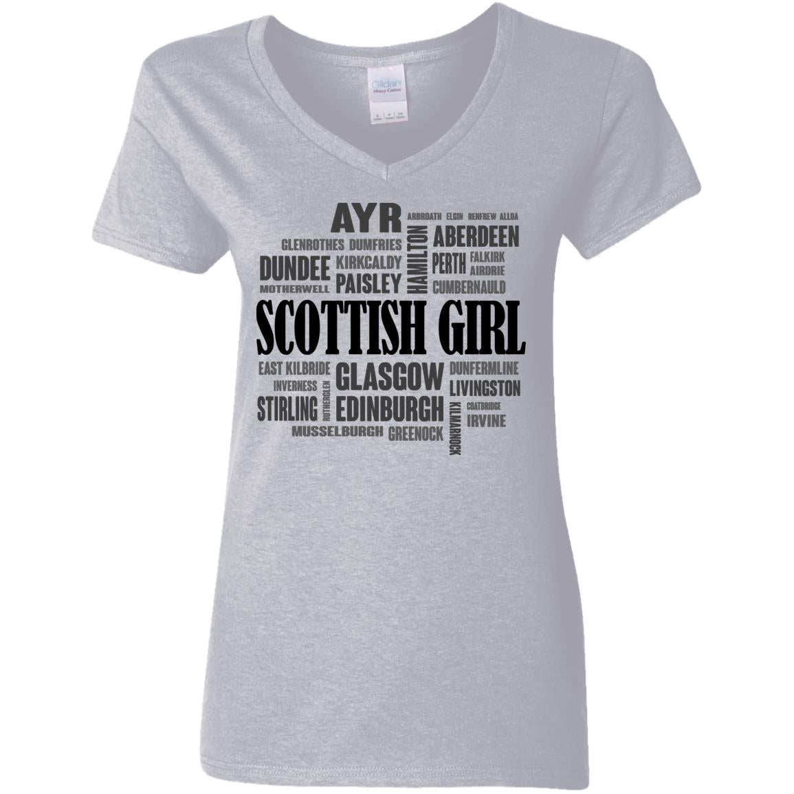 Scottish Girl And City T-Shirt - T-shirt Teezalo