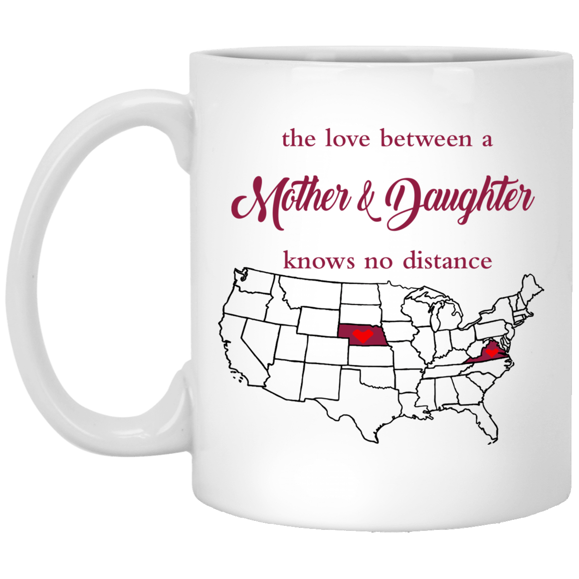 Nebraska Virginia Mother And Daughter Mug - Mug Teezalo