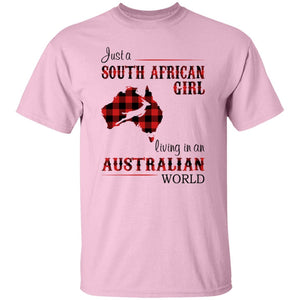 South African Girl Living In Australian World T-Shirt - T-shirt Teezalo
