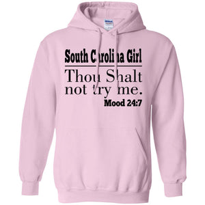 South Carolina Girl Thou Shalt Not Try Me T Shirt - T-shirt Teezalo