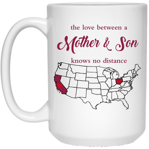 Ohio California The Love Mother And Son Mug - Mug Teezalo