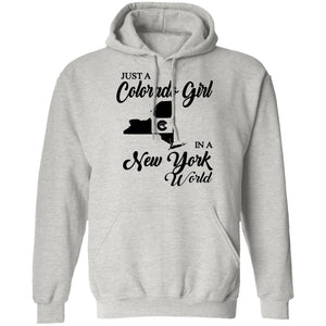 Just A Colorado Girl In A New York World T-shirt - T-shirt Teezalo